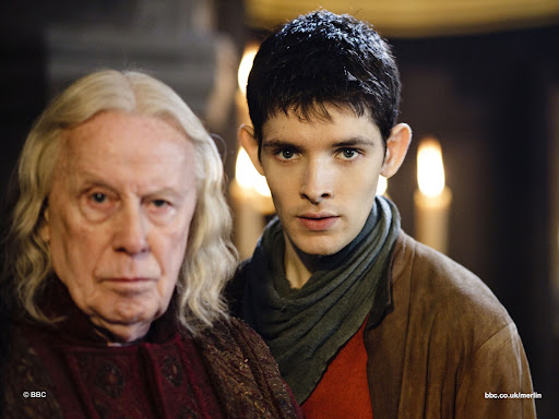 Richard Wilson is Gaius and Colin Morgan is Merlin